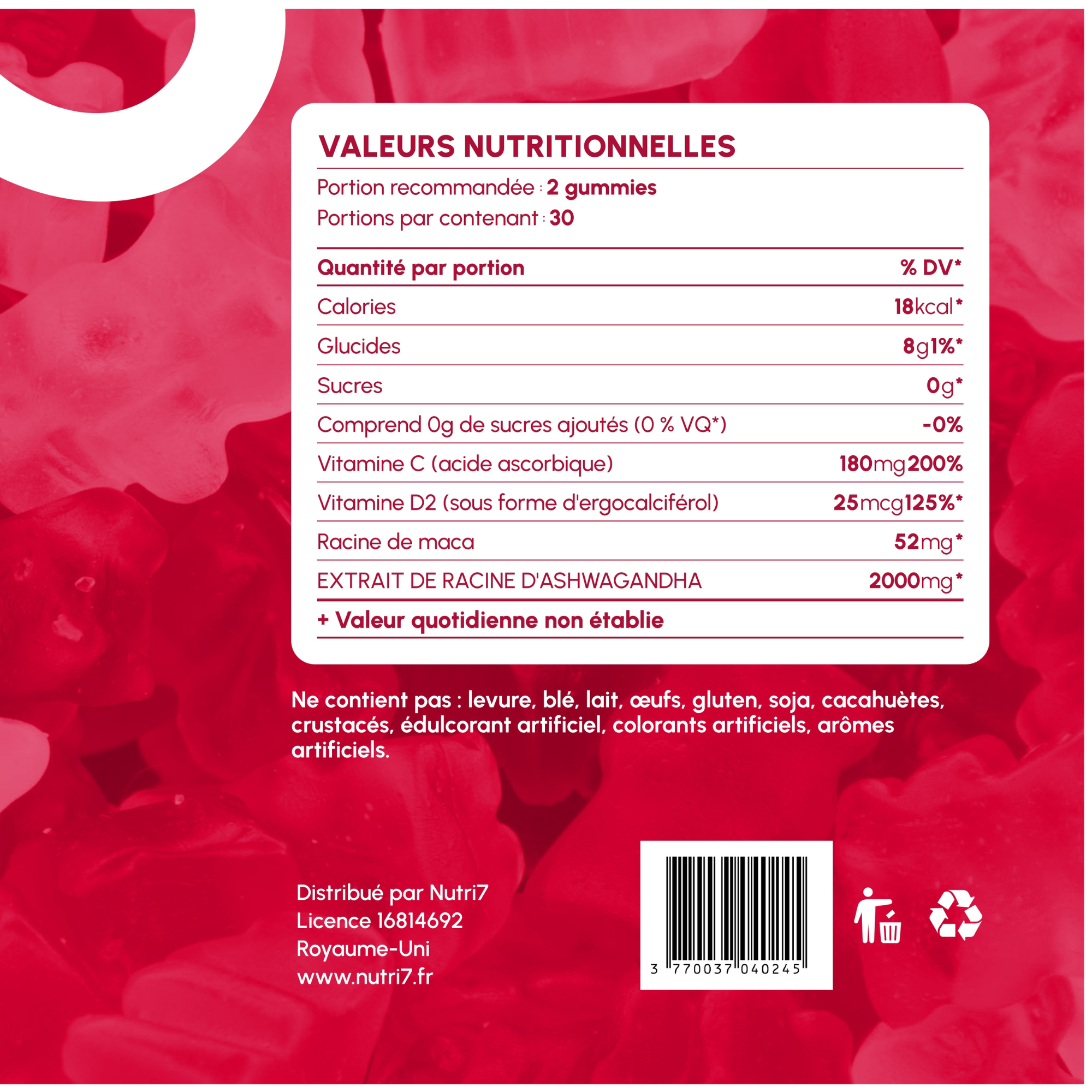 GUMMIES ASHWAGHANDA - ANTI-STRESS